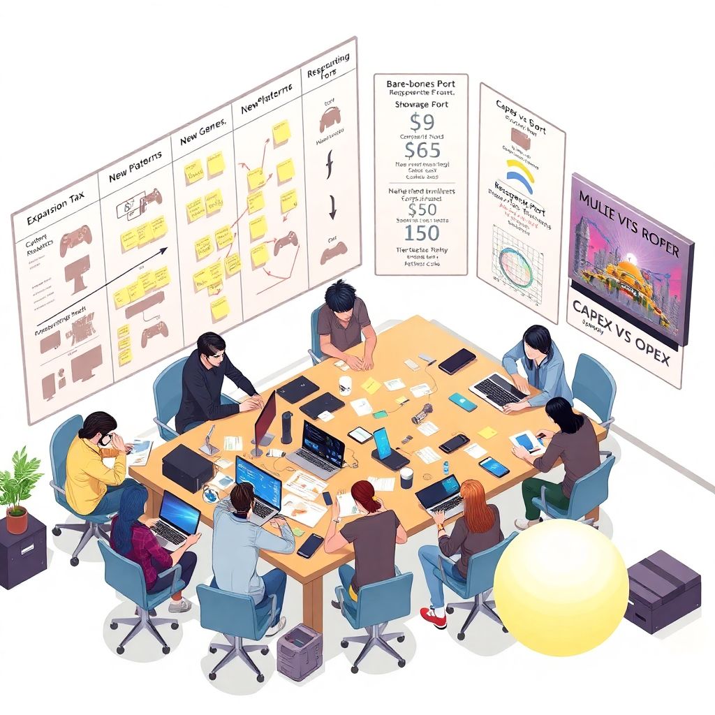 Budgeting for expansion into new game genres and platforms for sustainable growth