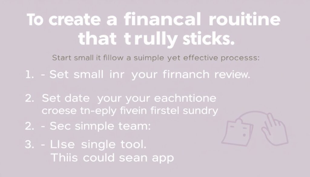 How to create a monthly financial routine that sticks - иллюстрация