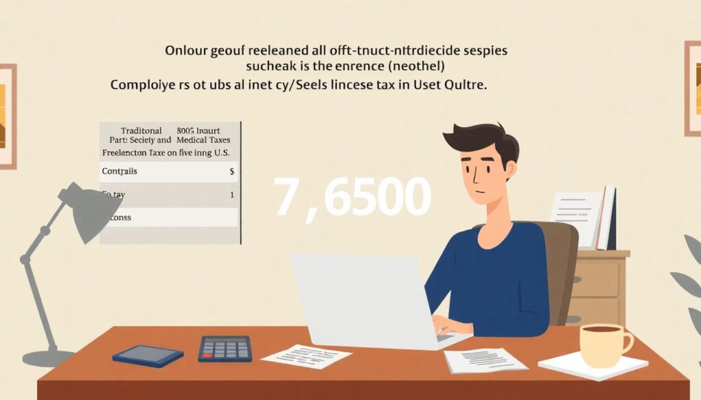 Managing payroll taxes for freelancers and creators - иллюстрация