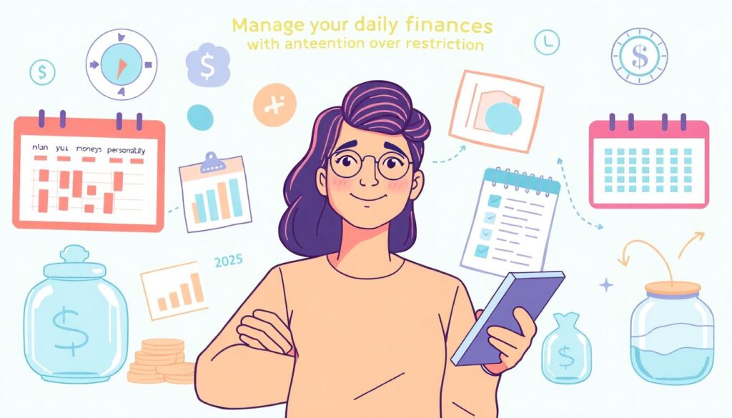 Steps to create a personalized day-by-day money plan - иллюстрация