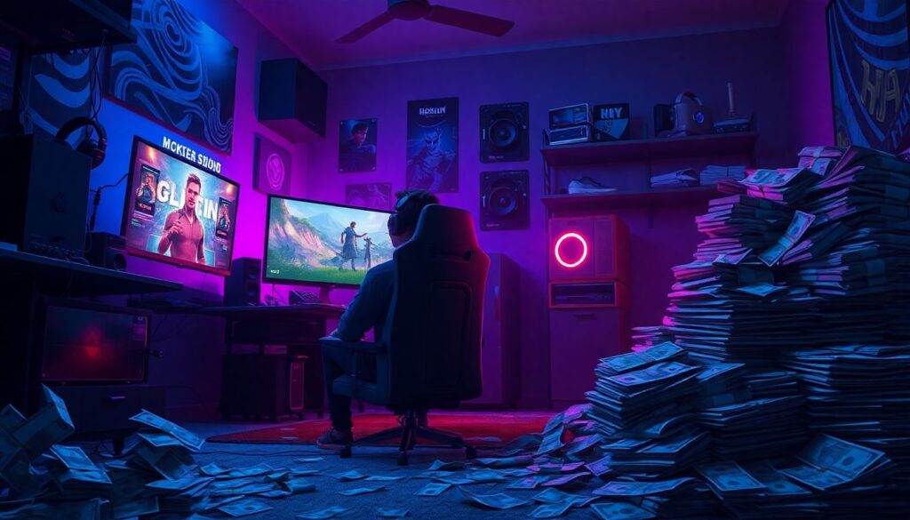 Finding balance between gaming time and financial goals - иллюстрация