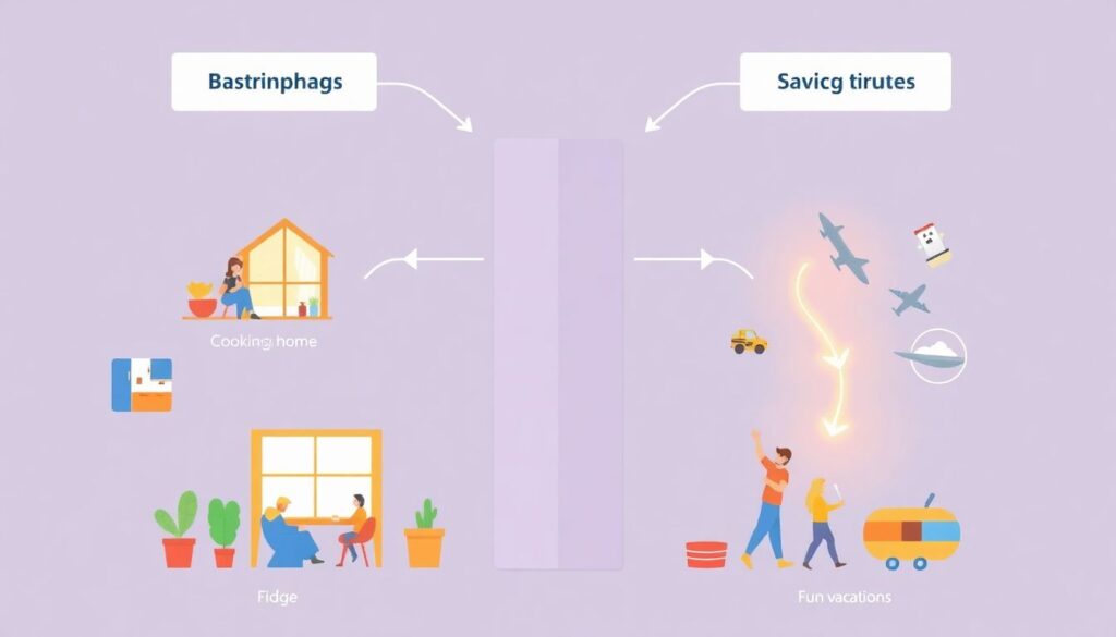 Budgeting for entertainment while staying financially secure - иллюстрация