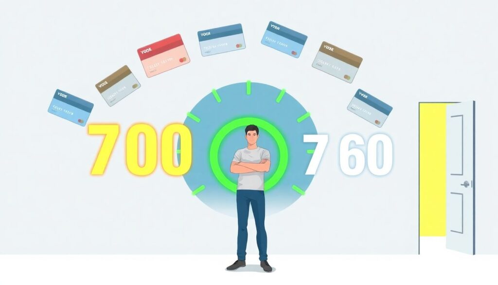 The basics of using credit scores to optimize financial opportunities - иллюстрация