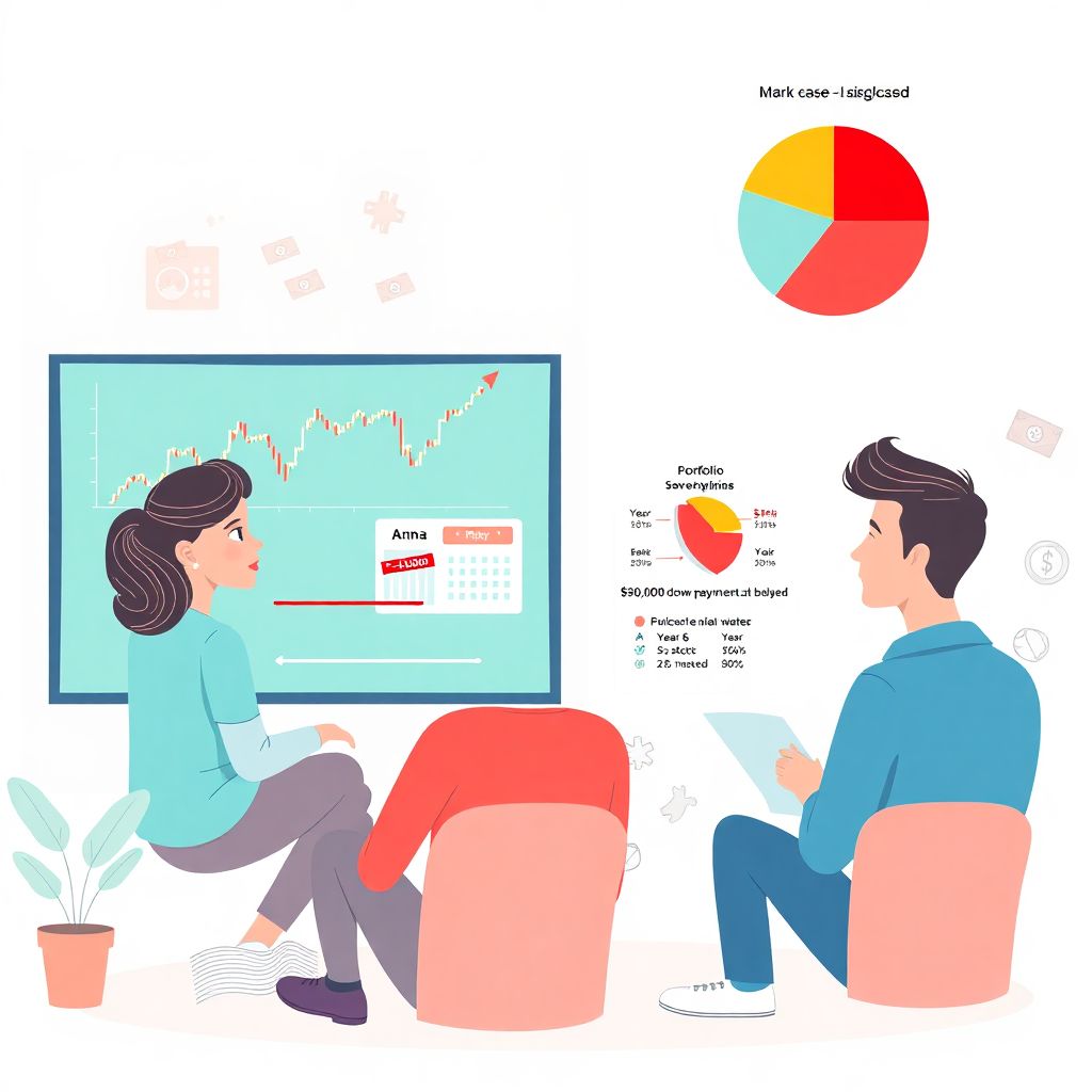 Saving for a down payment while investing in volatile assets wisely
