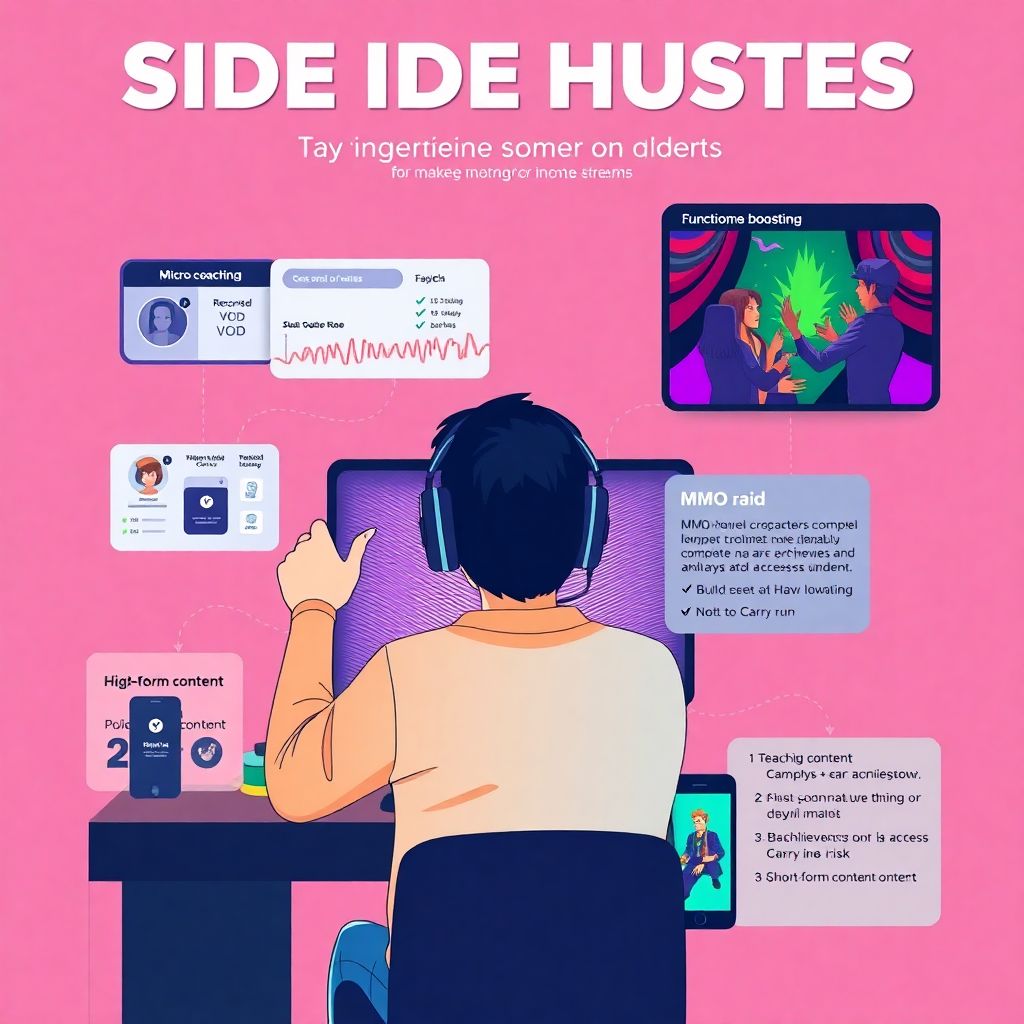 Practical advice for side hustles that complement gaming and boost your income
