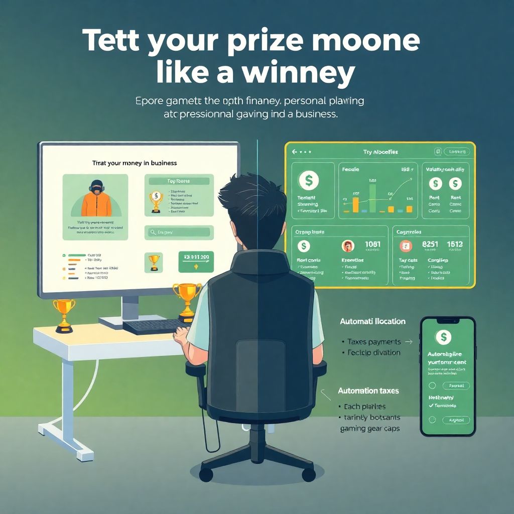 Gamer budgeting for unpredictable prize winnings and long-term financial stability