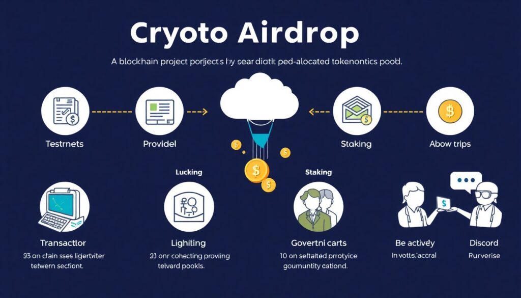Crypto airdrops explained for beginners and enthusiasts - иллюстрация