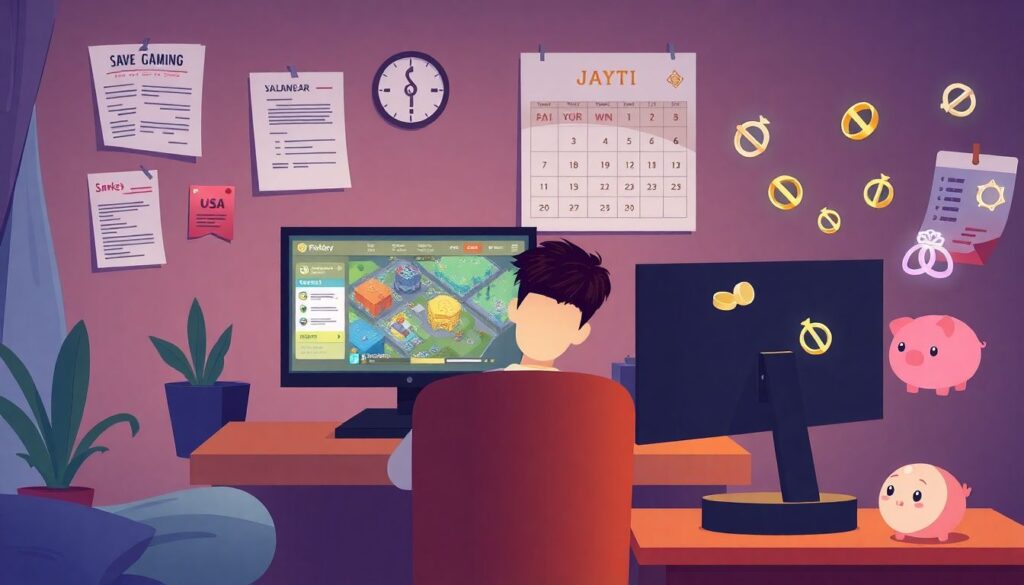 Strategies for saving for a major life event while gaming - иллюстрация