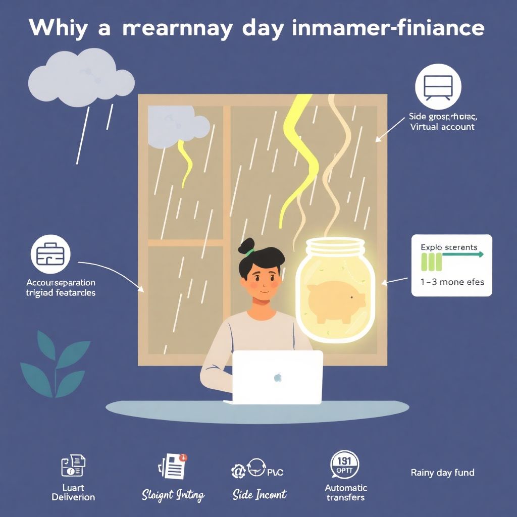 Build a rainy day fund with side gigs and freelancing to boost financial security