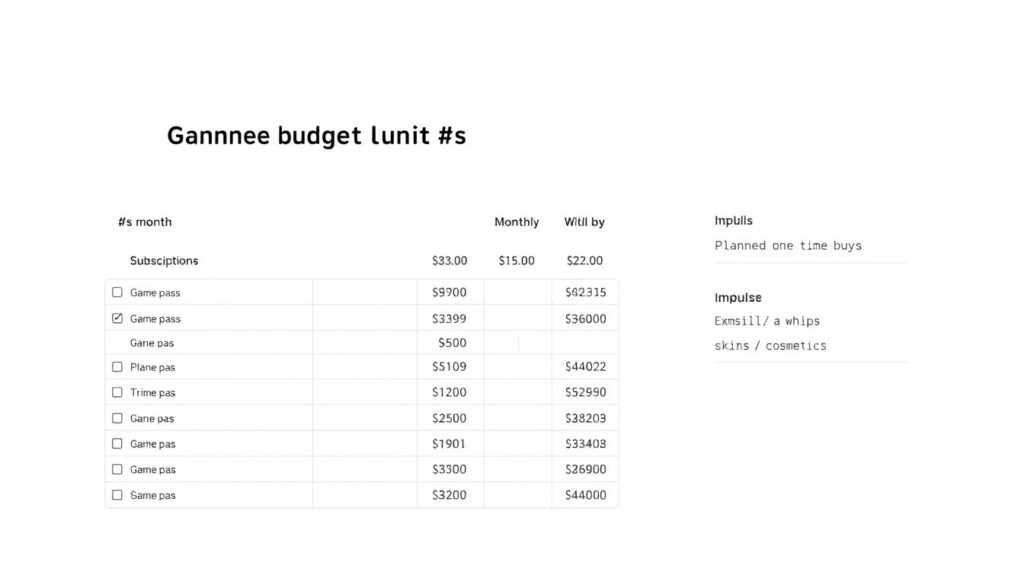Gamer budget templates that actually work - иллюстрация