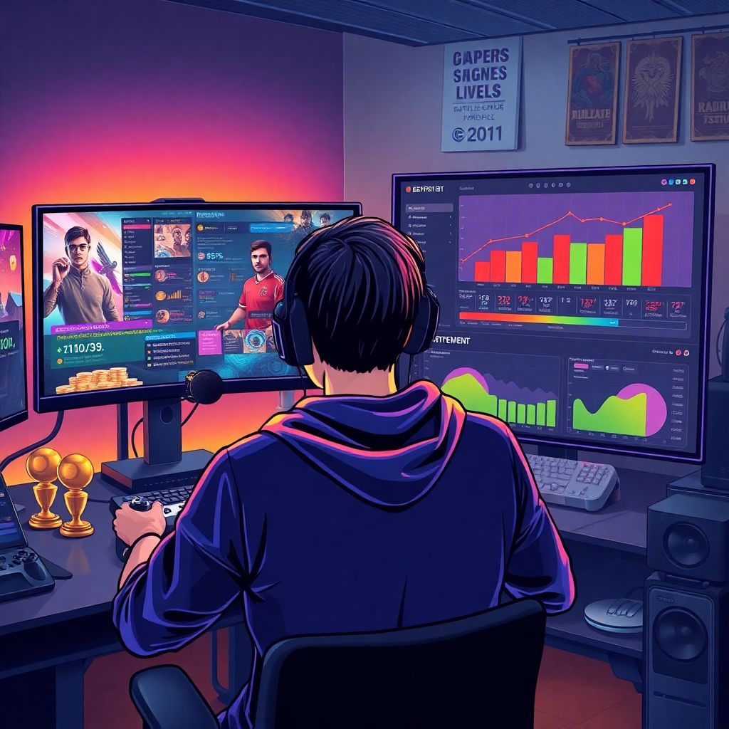 Gamer budgeting for retirement planning and smart pension schemes