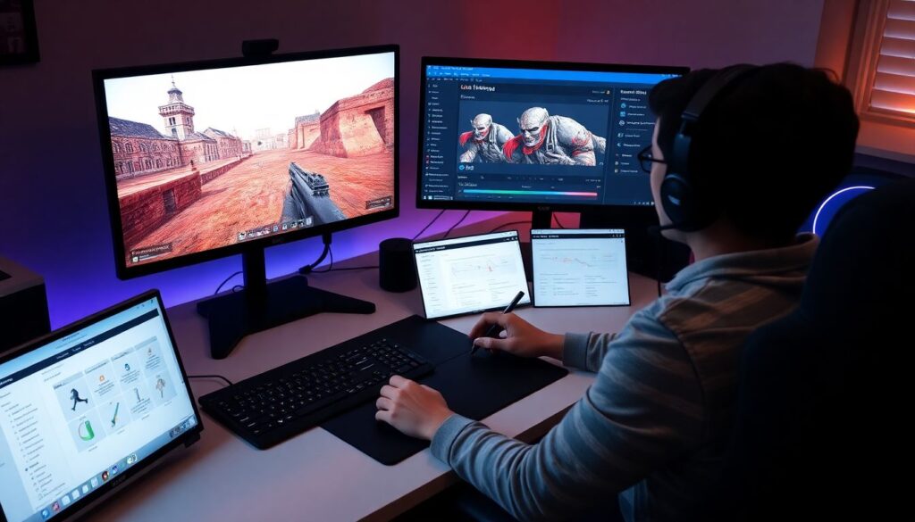 Practical steps to set up a side hustle aligned with gaming - иллюстрация