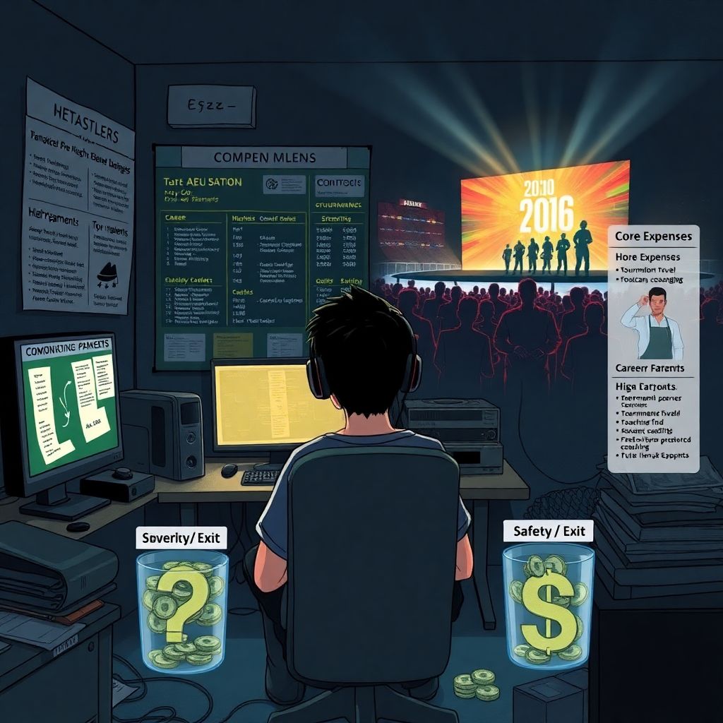 Financial planning for aspiring esports pros facing zero to unstable income