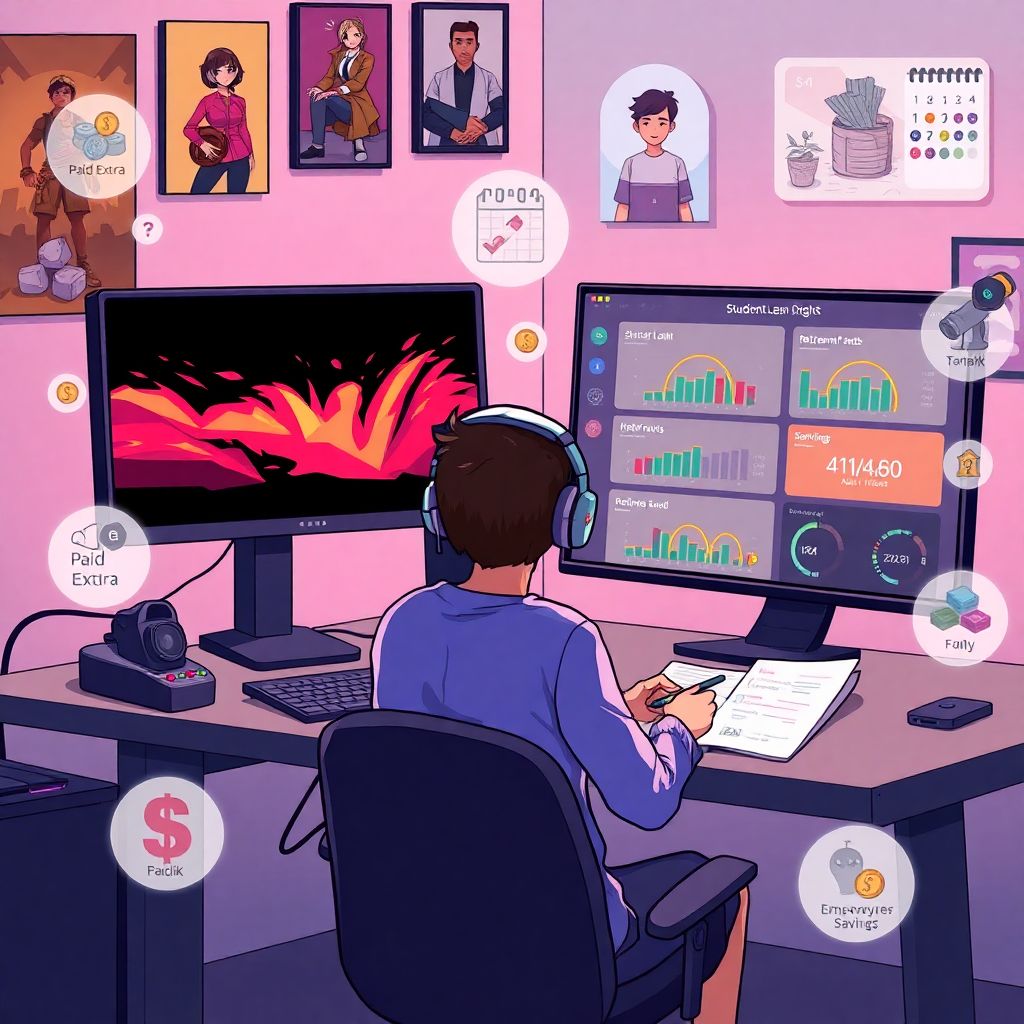 Saving for retirement while paying student debt as a gamer