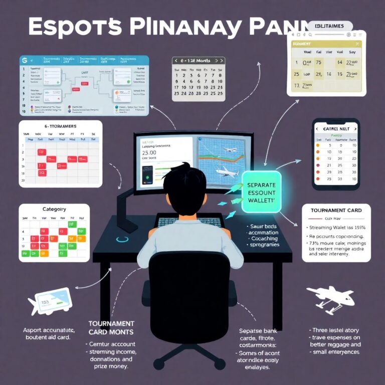 Financial plan for tournament seasons, lans and travel costs for gamers