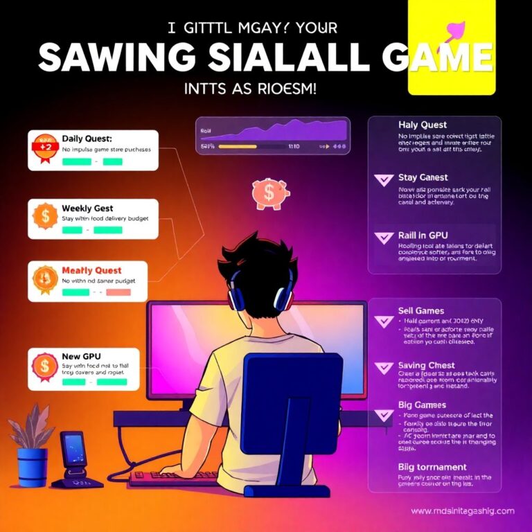 Savings challenges for gamers: turn daily quests into real money goals